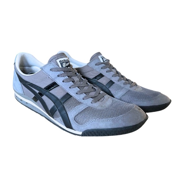 Onitsuka Tiger Ultimate 81 Trainers Mens 12 Charcoal Gray Black Running Shoes - Picture 2 of 6